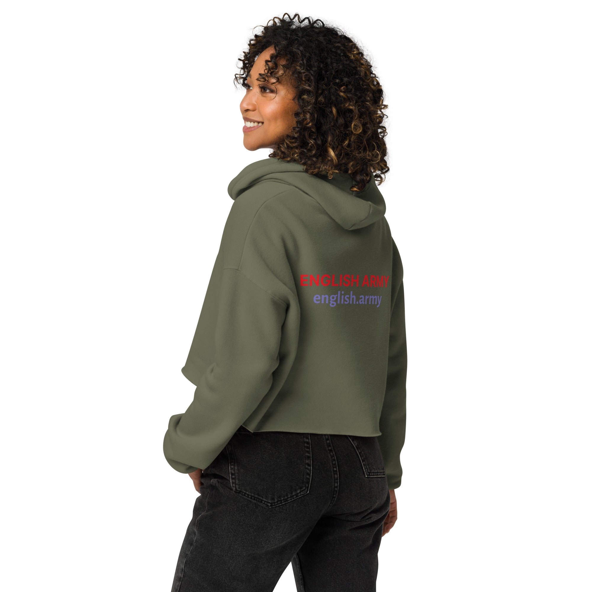 ENGLISH ARMY - Crop Hoodie