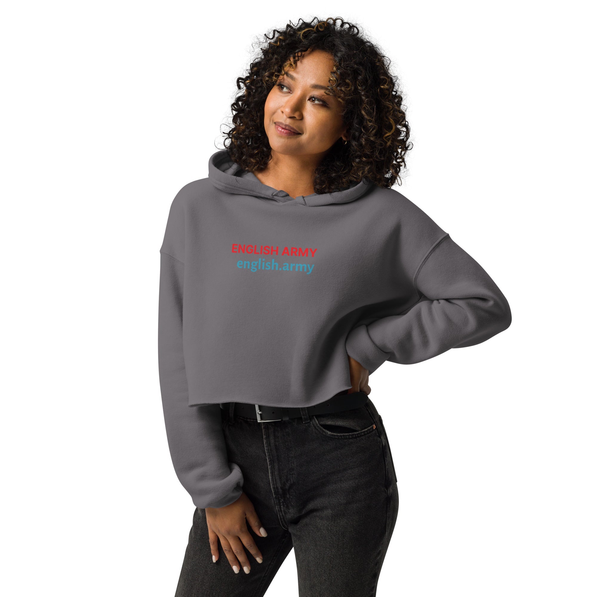 ENGLISH ARMY - Crop Hoodie