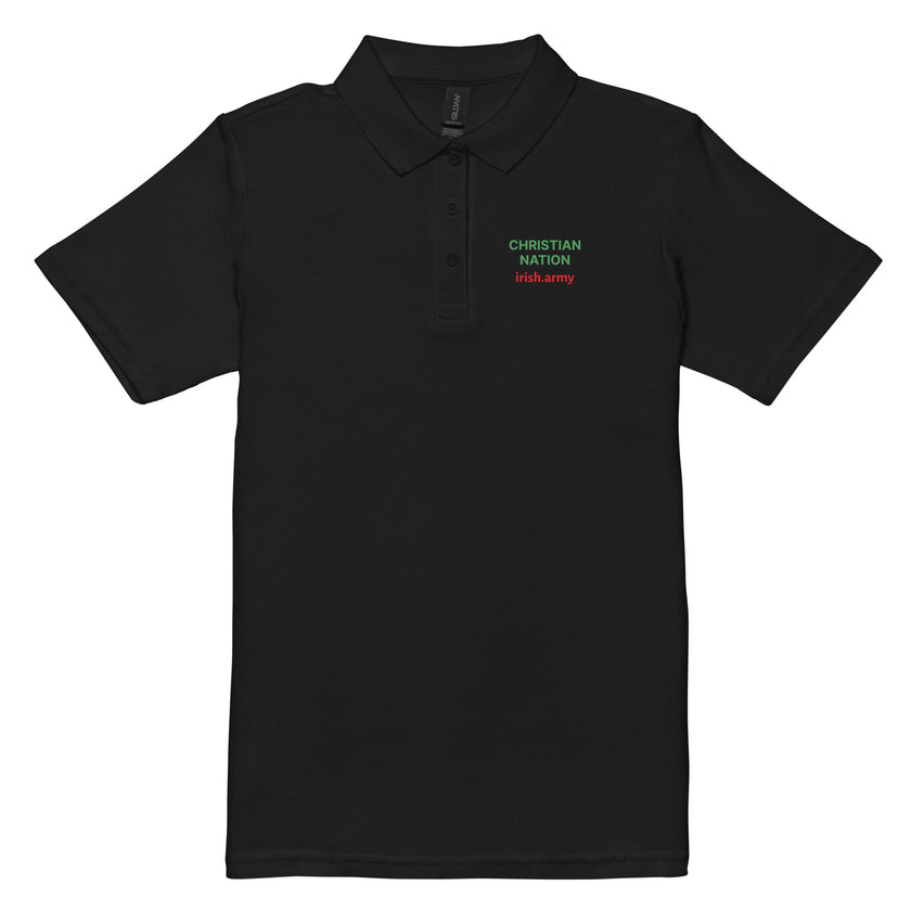 Christian Nation - Women’s Pique Polo Shirt