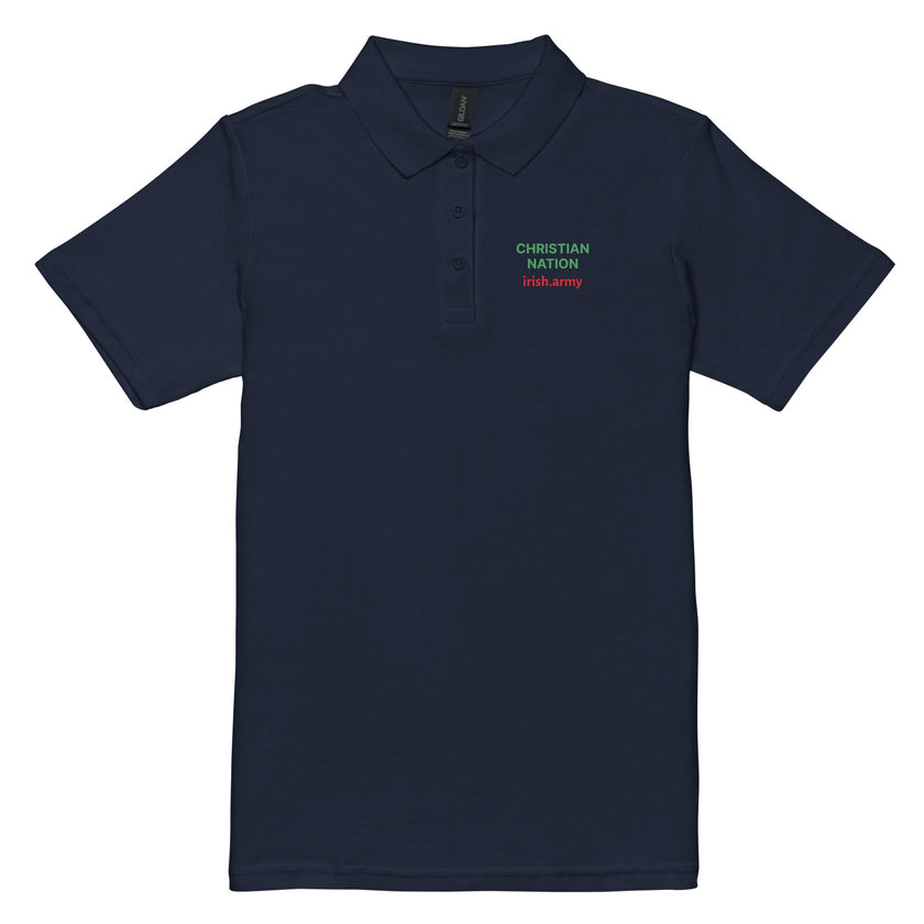 Christian Nation - Women’s Pique Polo Shirt