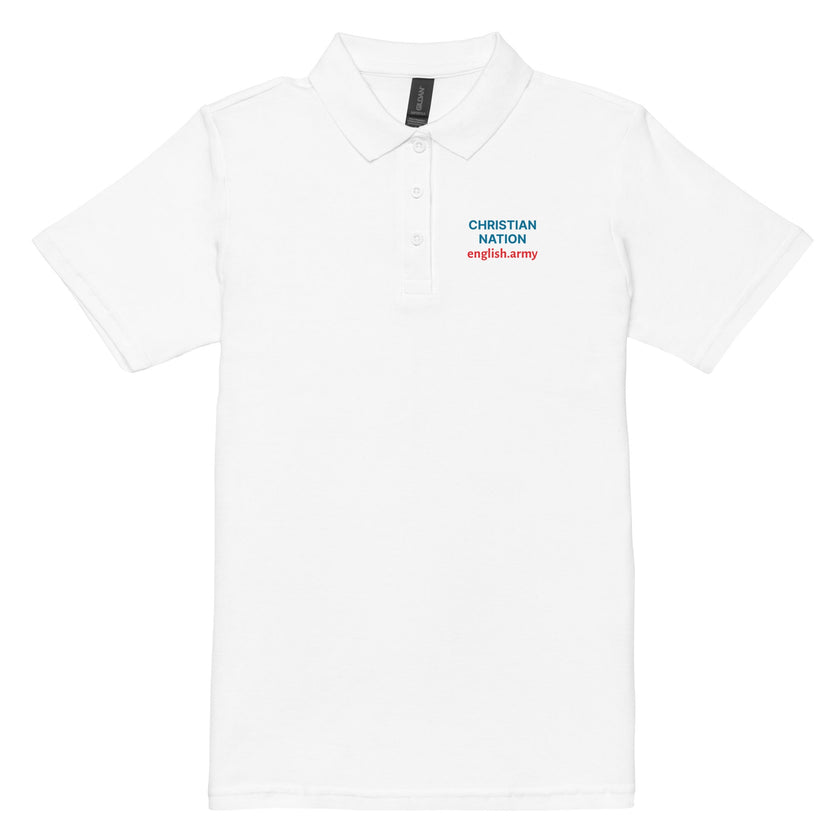 Christian Nation - Women’s Pique Polo Shirt