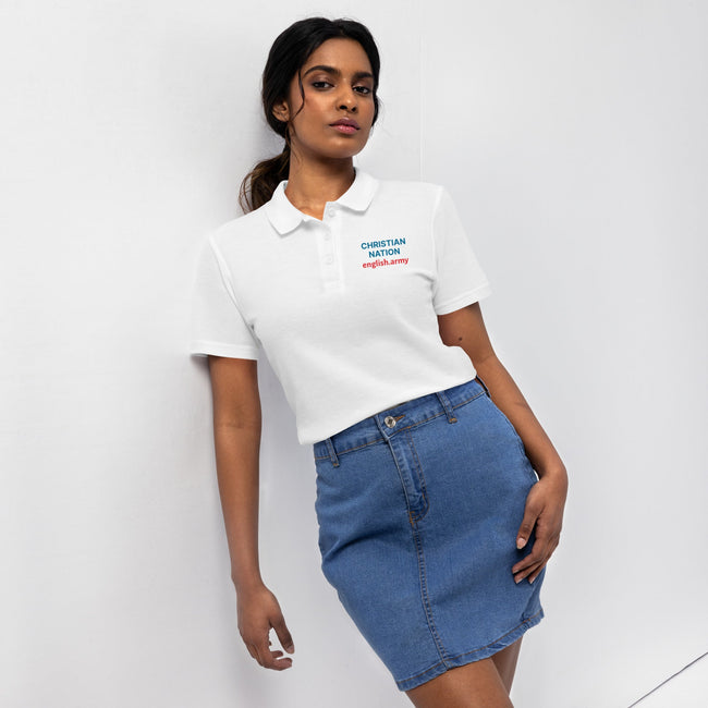 Christian Nation - Women’s Pique Polo Shirt