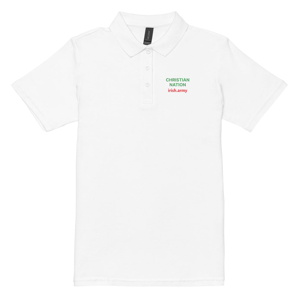 Christian Nation - Women’s Pique Polo Shirt