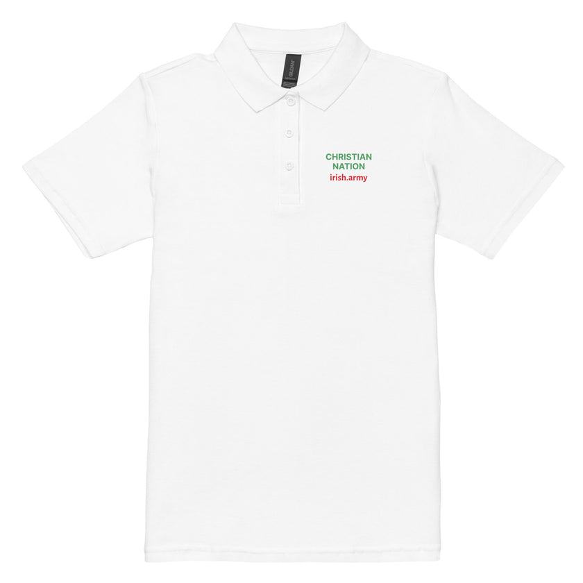Christian Nation - Women’s Pique Polo Shirt