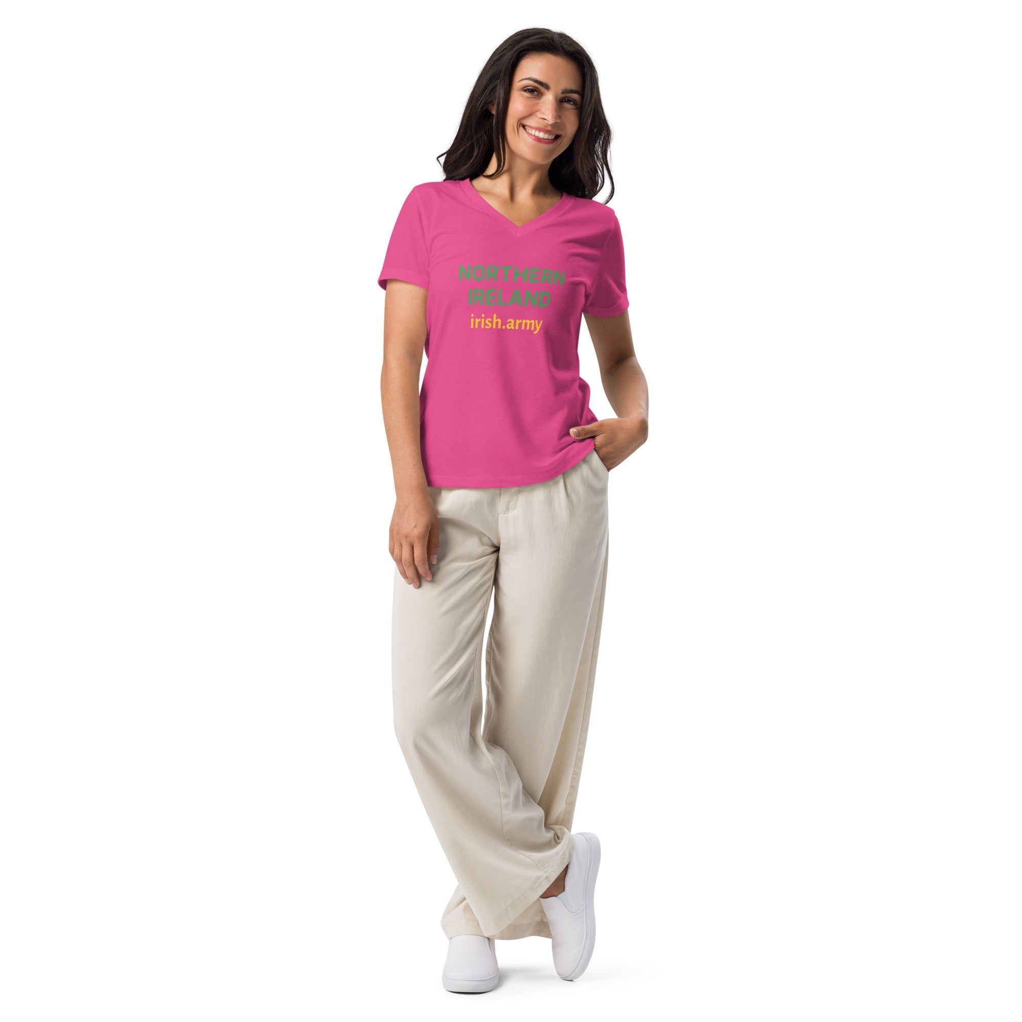 NORTHERN IRELAND - Women’s Relaxed V-neck T-shirt