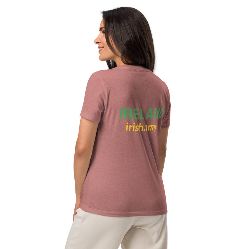 IRLANDA - Camiseta holgada con cuello en V para mujer