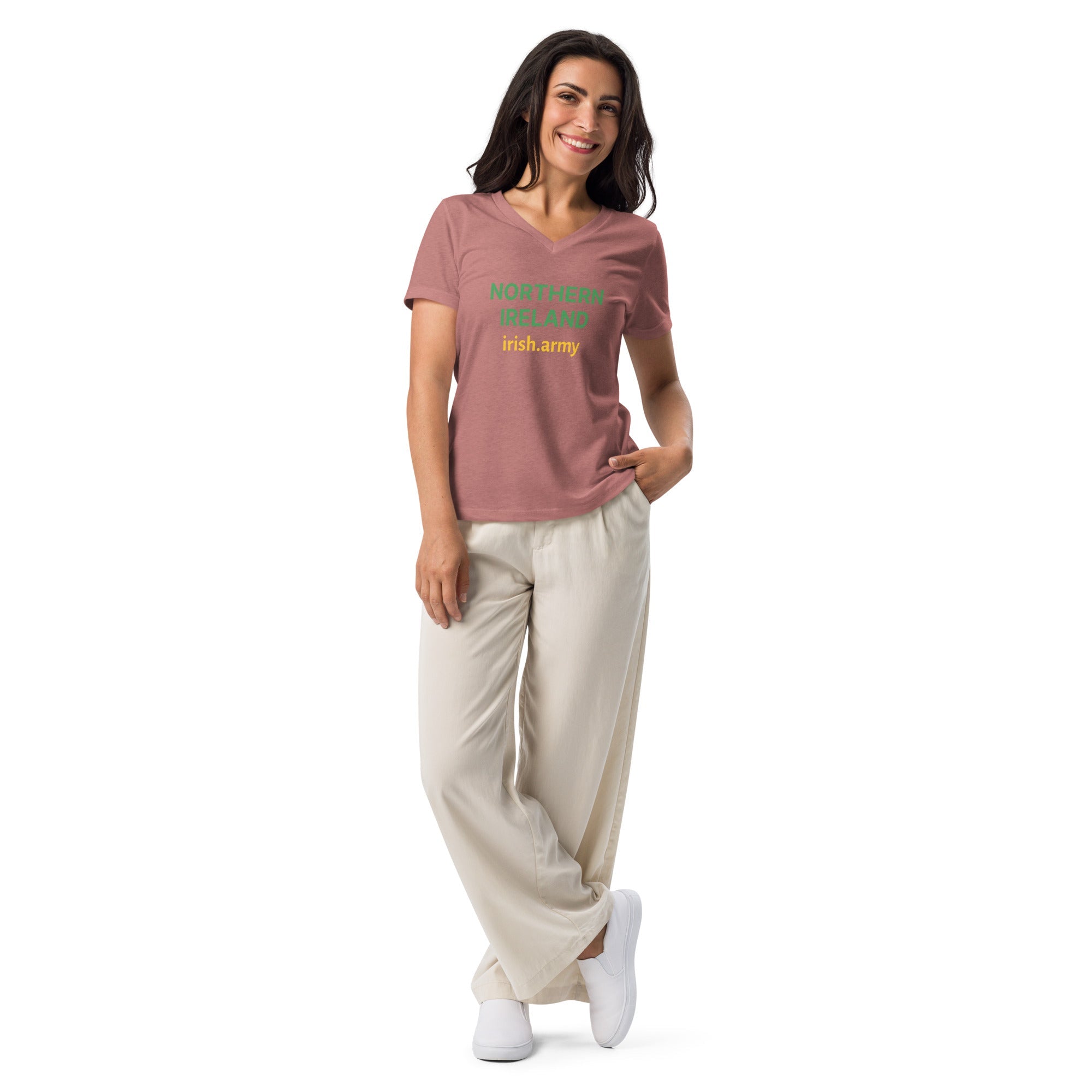 NORTHERN IRELAND - Women’s Relaxed V-neck T-shirt