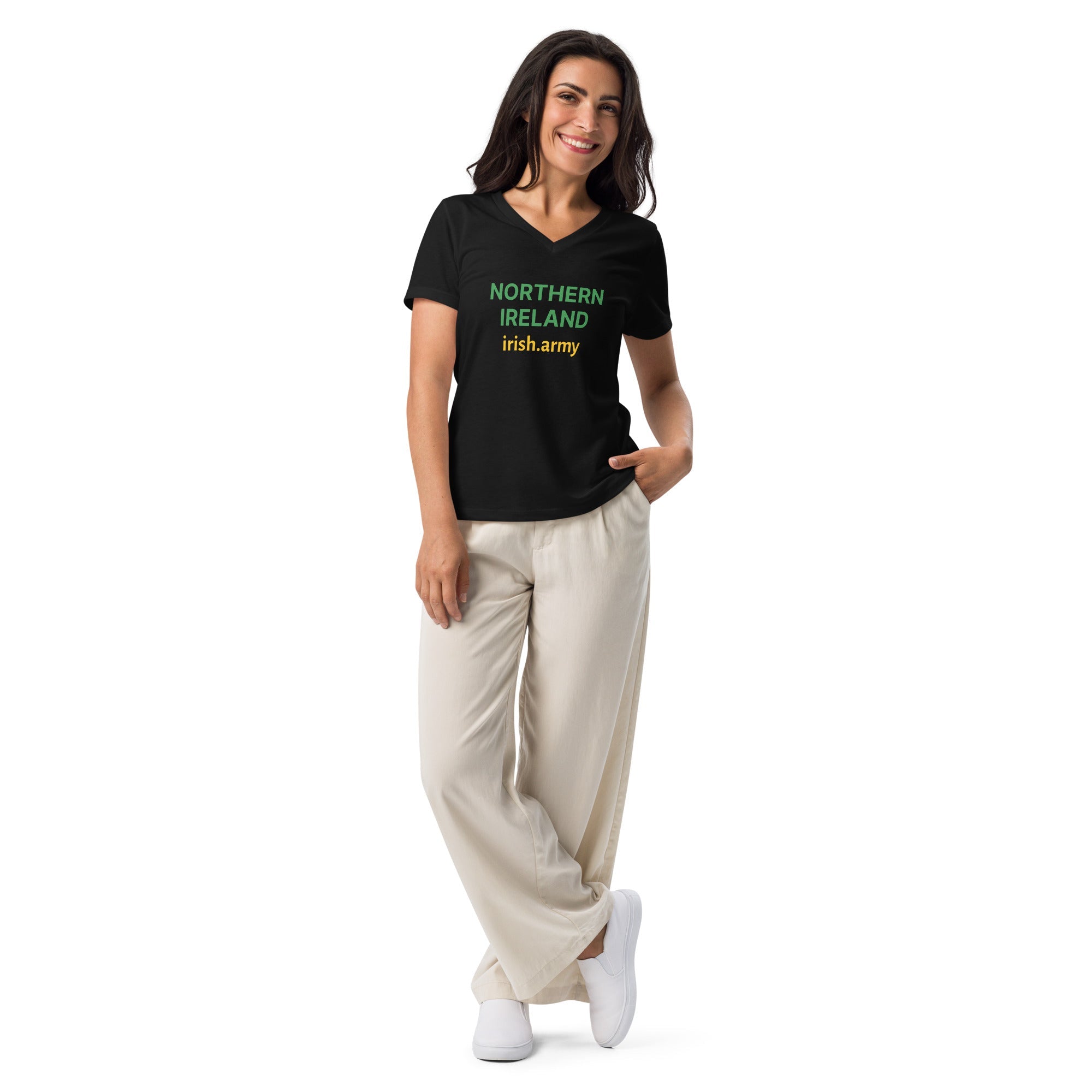 NORTHERN IRELAND - Women’s Relaxed V-neck T-shirt