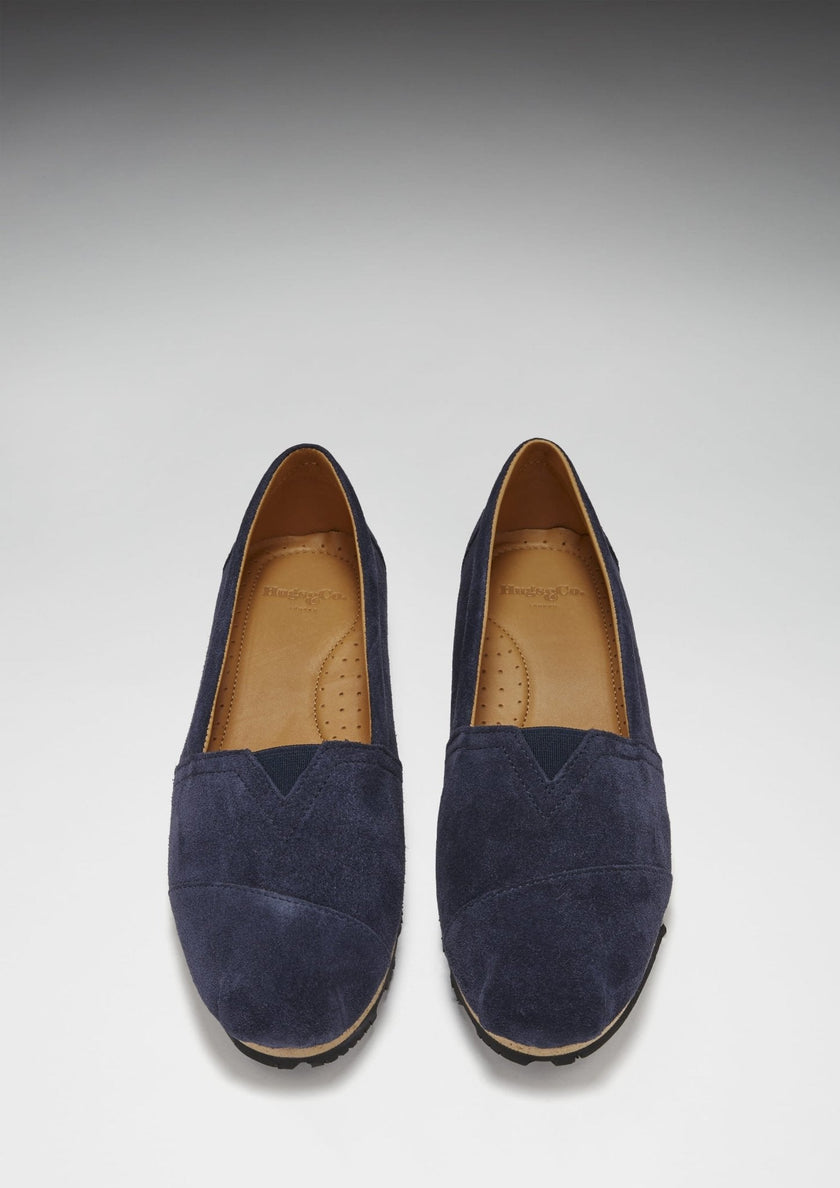 Women's Chukka Espadrilles, navy blue suede