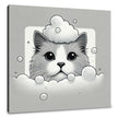 Frothy Crown Cat Canvas
