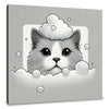 Frothy Crown Cat Canvas