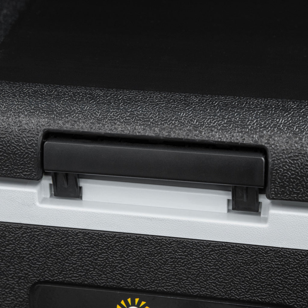 Outsunny 50L Car Refrigerator, Portable Compressor Car Fridge Freezer, Electric Cooler Box with 12/24V DC and 110-240V AC for Camping, Driving, Picnic, Down to -20\'e2\'84\'83