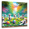 Joyful Dogs in the Park Canvas