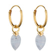 Beginnings Chalcedony Birthstone Hoop Earring Charms