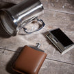 Fred Bennett Hip Flask with Leather Sleeve