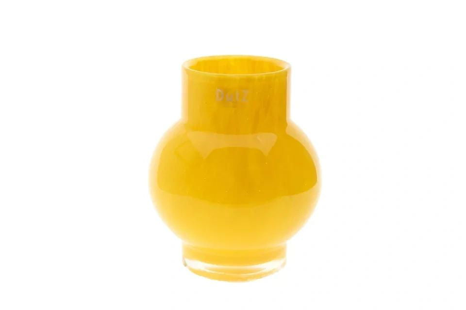 Vase RONDO S - H17 D14 cm - CORN YELLOW