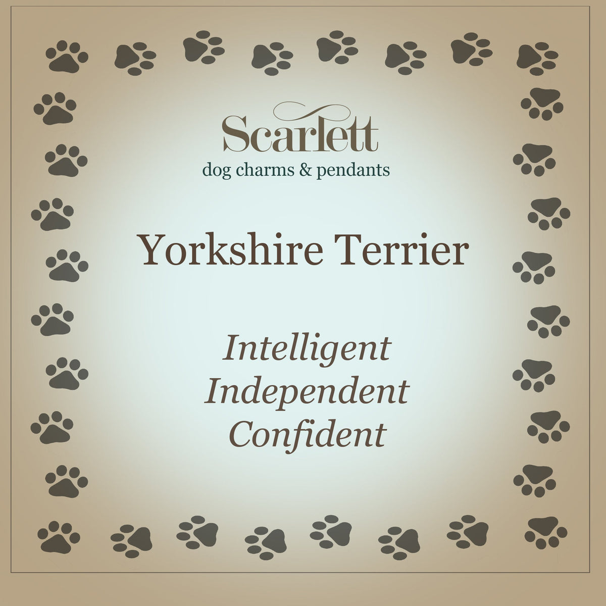 Yorkshire Terrier Silber Hund Charm Armband