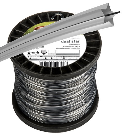 Strimmer Line Ripper Dual Star 2.4mm x 100m Spool