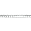 Mixed Flower Silver Treble Clef Pendant Necklace