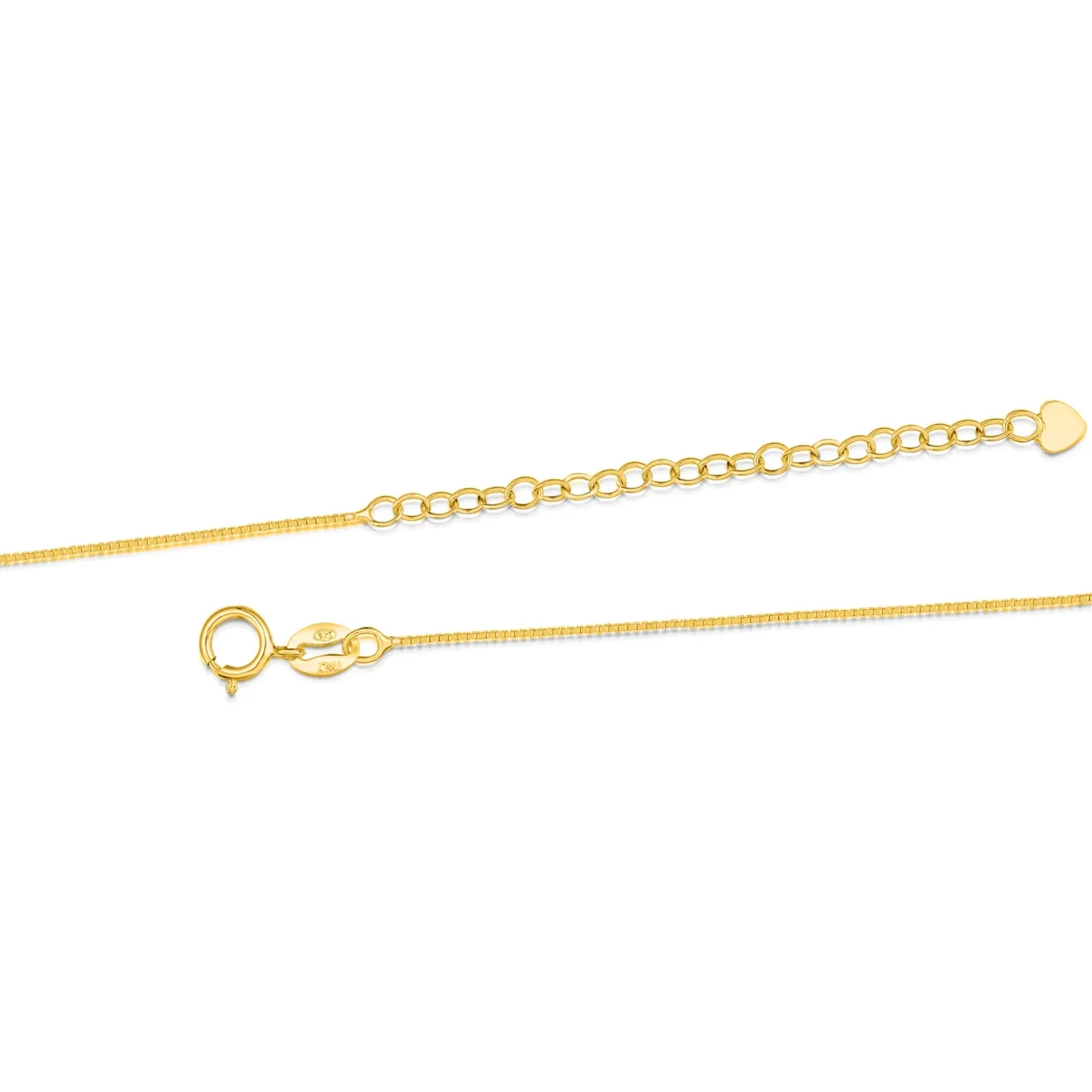 Mixed Flower Heart Pendant Necklace - Gold plated Silver